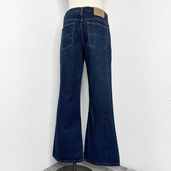 33” Waist Vintage 90s Y2K Jordache Jeans Dark Wash Bootcut Flare Mid Rise - Picture 1 of 9